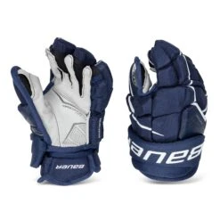 Bauer Supreme UltraSonic Intermediate Hockey Gloves -Skate Shop bauer gloves bauer supreme ultrasonic intermediate hockey gloves navy 12 28743793573954