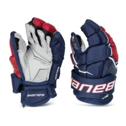 Bauer Supreme UltraSonic Intermediate Hockey Gloves -Skate Shop bauer gloves bauer supreme ultrasonic intermediate hockey gloves navy red white 12 28743793606722