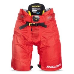 Bauer Supreme Mach Intermediate Hockey Pants -Skate Shop bauer hockey pants bauer supreme mach intermediate hockey pants red l 30608278880322