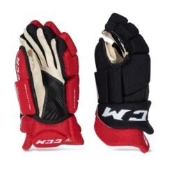 CCM Jetspeed Control Senior Hockey Gloves (2021) -Skate Shop ccm gloves ccm jetspeed control senior hockey gloves black red white 13 28743848591426