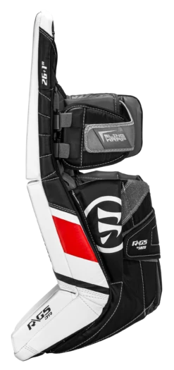 Warrior Ritual G5 Junior Goalie Pads (w/ Knee Pads) -Skate Shop g5jl0wbr war 07 i