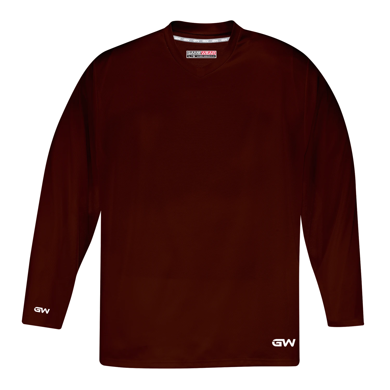 GameWear GW5500 ProLite Series Senior Hockey Practice Jersey - Maroon 1 GameWear GW5500 ProLite Series Senior Hockey Practice Jersey - Maroon