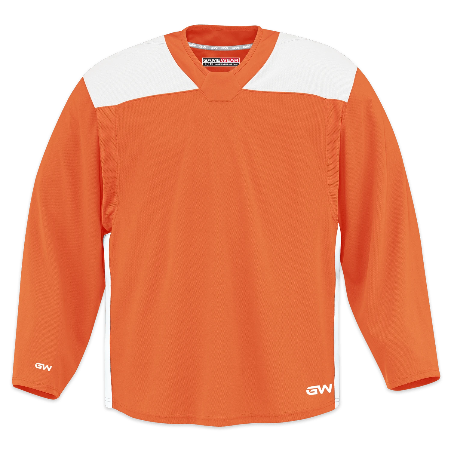 GameWear GW6500 ProLite Series Junior Hockey Practice Jersey - Orange / White 1 GameWear GW6500 ProLite Series Junior Hockey Practice Jersey - Orange / White