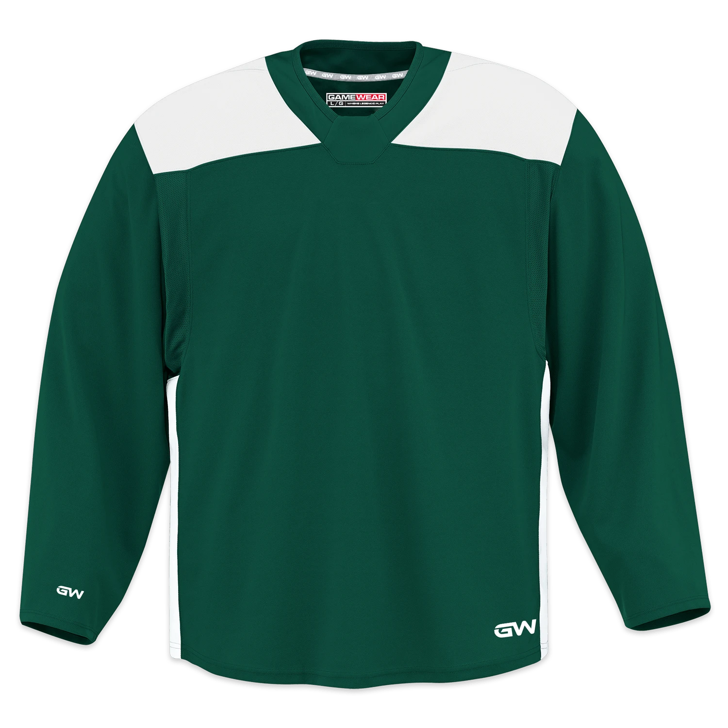 GameWear GW6500 ProLite Series Senior Hockey Practice Jersey - Dark Green / White 1 GameWear GW6500 ProLite Series Senior Hockey Practice Jersey - Dark Green / White