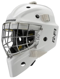 Warrior RF1 Pro Senior Goalie Mask -Skate Shop rf1pm0wh war 01 i