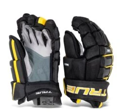 TRUE XC7 Junior Hockey Gloves -Skate Shop true gloves true xc7 junior hockey gloves black gold 12 28743813431362