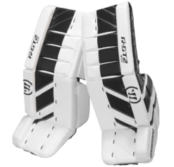 Warrior Ritual GT2 Intermediate Goalie Pads (w/ Knee Pads) -Skate Shop warrior ritual gt2 intermediate goalie pads black white